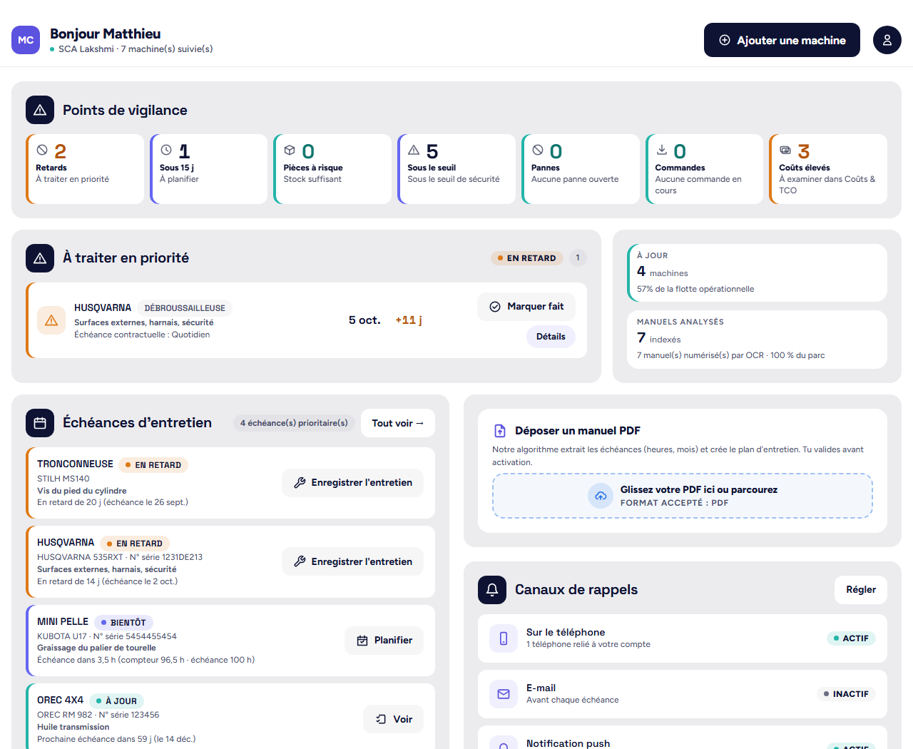 KALEA dashboard